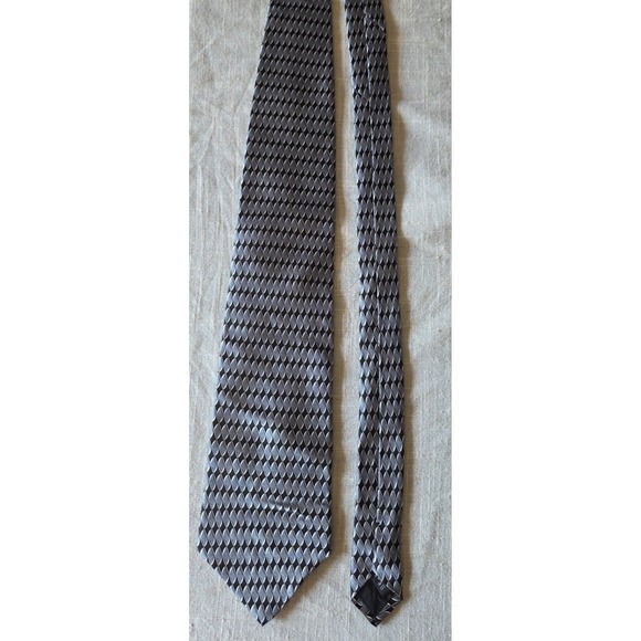 croft & barrow Other - Croft & Barrow Men's Silk Necktie Black/Silver 57 x 4